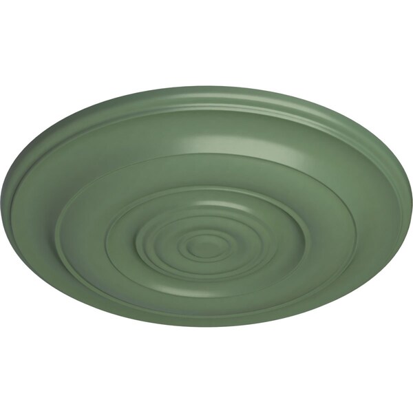 Niobe Ceiling Medallion (Fits Canopies Up To 8 5/8), Hand-Painted Athenian Green, 18OD X 1 1/2P